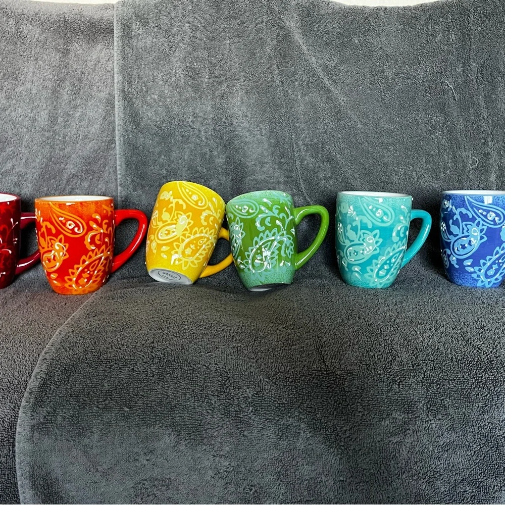 Rainbow mug set - Picture 1 of 5